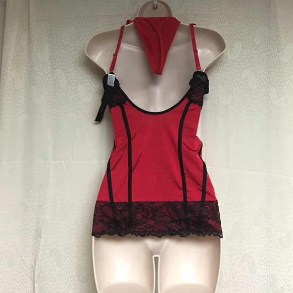 Naughty or nice red and black intimate apparel NWT - Picture 2 of 4