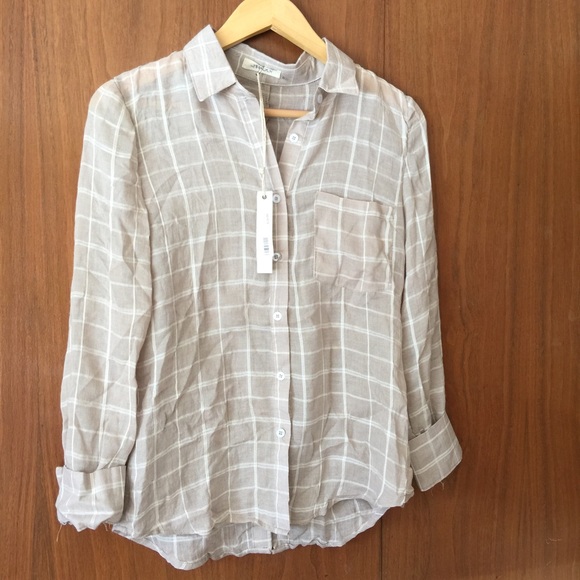 Striped button down