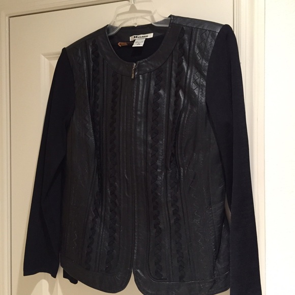 Leather jacket.
