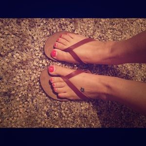 Esprit Feau Leather Flip Flops