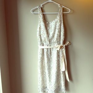 MM Couture - Ivory Sparkle Dress - Med