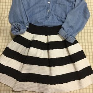 Striped Skater skirt