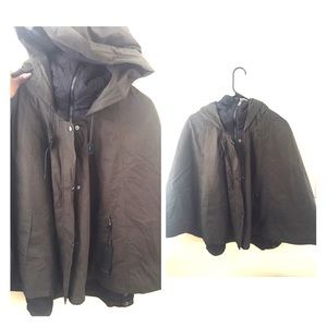 Olive Green Poncho