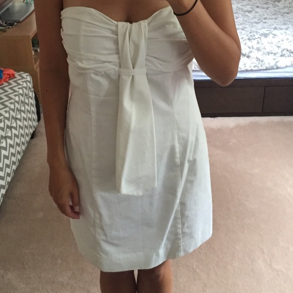 Bcbgeneration Strapless White Dress. Sz 10. - Picture 1 of 3