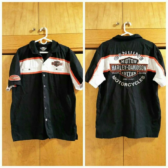 Harley Davidson Button Up