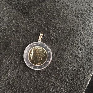 SOLD!!   500 Lire coin pendant