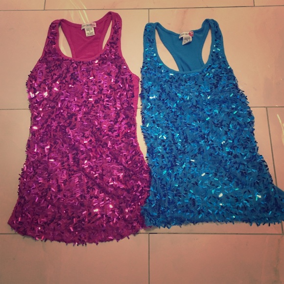 Bundled sequin tanks