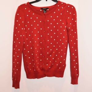 Red Polka Dot Cardigan
