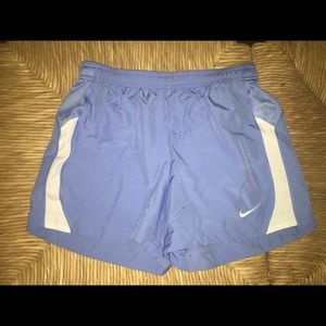 Light Blue White Nike Medium Dri-fit Shorts