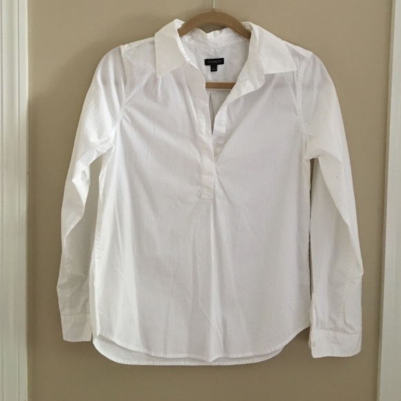 Talbots white crisp cotton shirt
