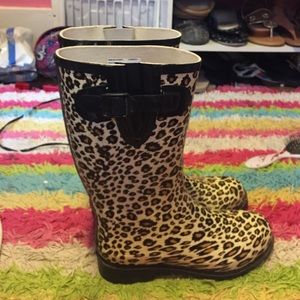 Cheetah Rainboots