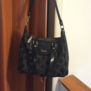 Black coach purse