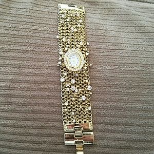 Vintage Nancy Nelson golden bracelet watch