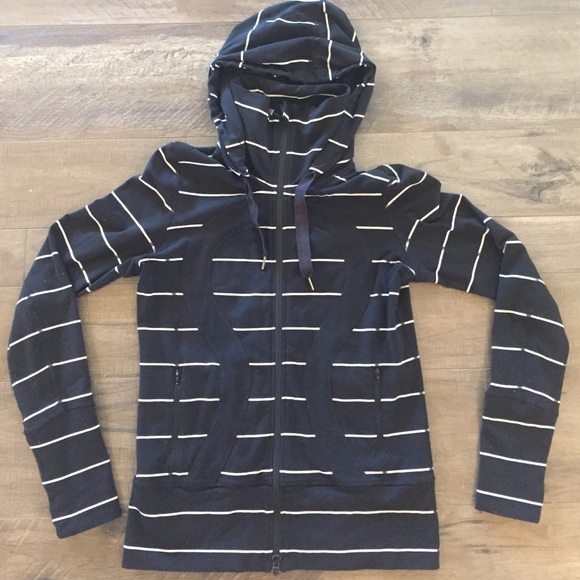 Lululemon Athletica Striped Scuba Jacket