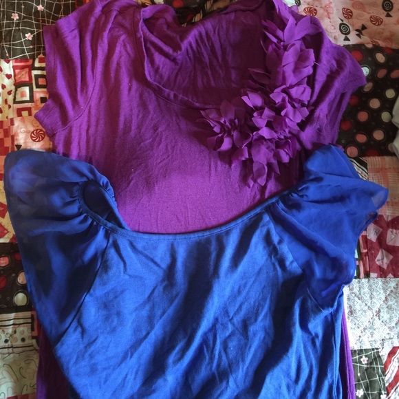 2 Express tops.  Size xs and small.