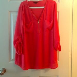 Bright Pink Top 2X