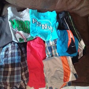 Boys size 7/8 summer lot shorts(nike)& t shirts