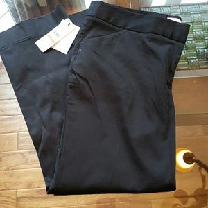 Laundry Black Chino Ankle pants NWT 12
