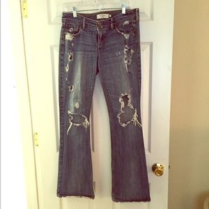 Abercrombie and Fitch Distressed Jeans