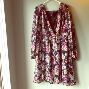 Torrid Black Floral Dress size 3