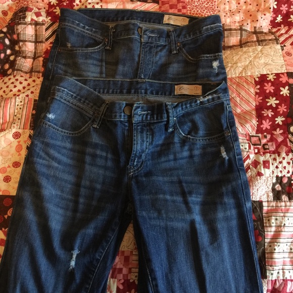 2 pair GAP jeans.  Size 2 (26)