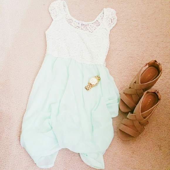 dELiA*s "Lace and Chiffon Twofer" Dress