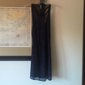 Racer back free people lace dress