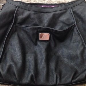 16 X 11.5 Grace Adele black shoulder purse