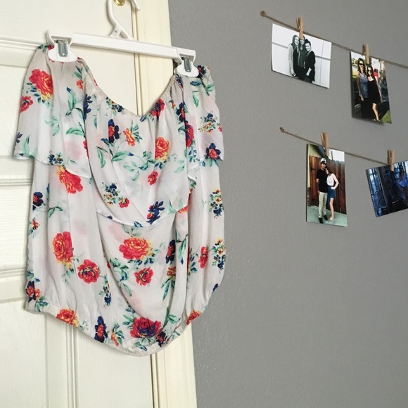 Floral Strapless Tube Top