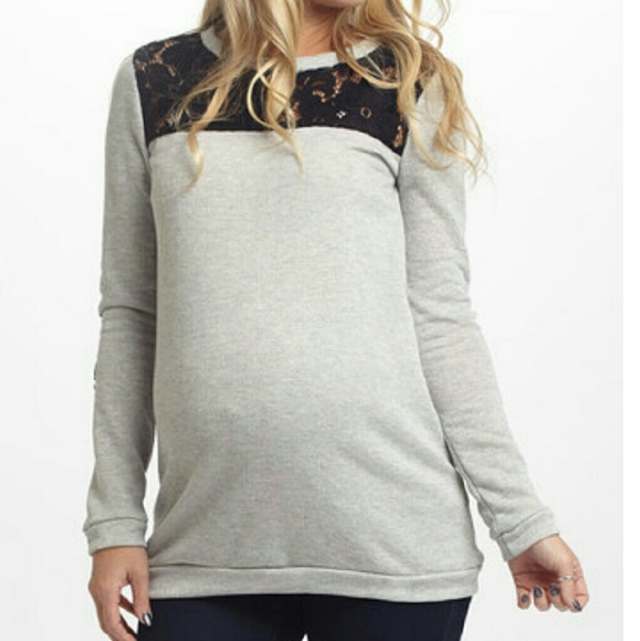 Pink Blush maternity sweater