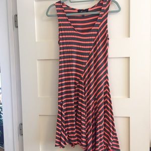 Striped orange beach dress