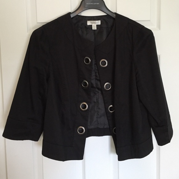 Black jacket w/ Gunmetal Gromets