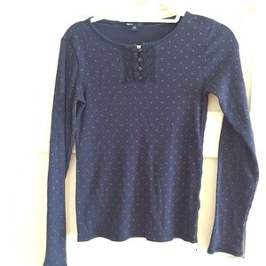 Soft Polkadotted long sleeve shirt