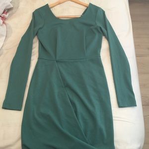 Long Sleeve Teal Dress