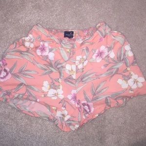 Soft Floral High Waisted Shorts