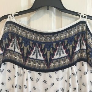 Printed rayon top