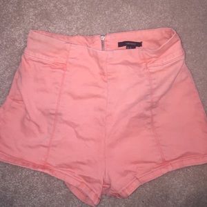Peach Colored High Waisted Shorts