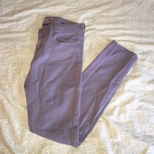 American Eagle Purple Skinny Jeans