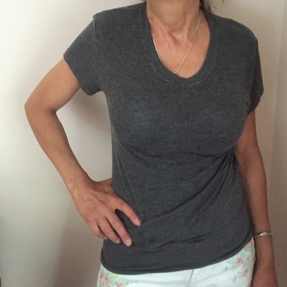 Brandy Melville Soft Grey Tee