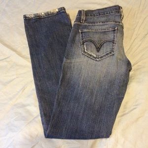 Levis Too Superlow 524 skinny jeans