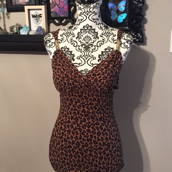 Express leopard print top