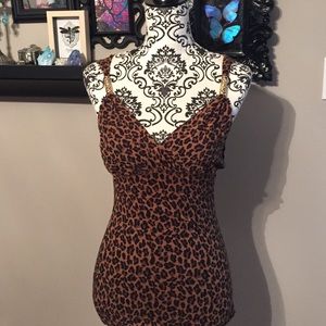 Express leopard print top