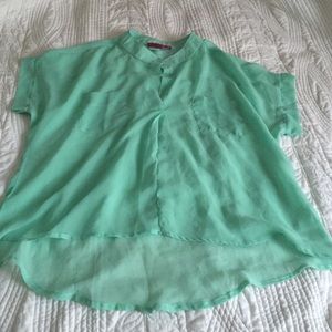 Mint green tunic