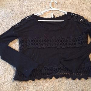 Tops - Long sleeve black top Tops - Long sleeve black top
