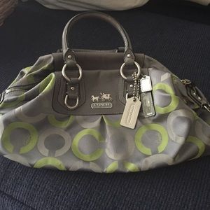Coach top handle bag w/convertible shoulder strap