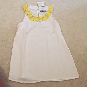 Embellished Neck Top