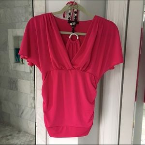 Hot pink blouse
