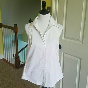 NWT Sleeveless White Top