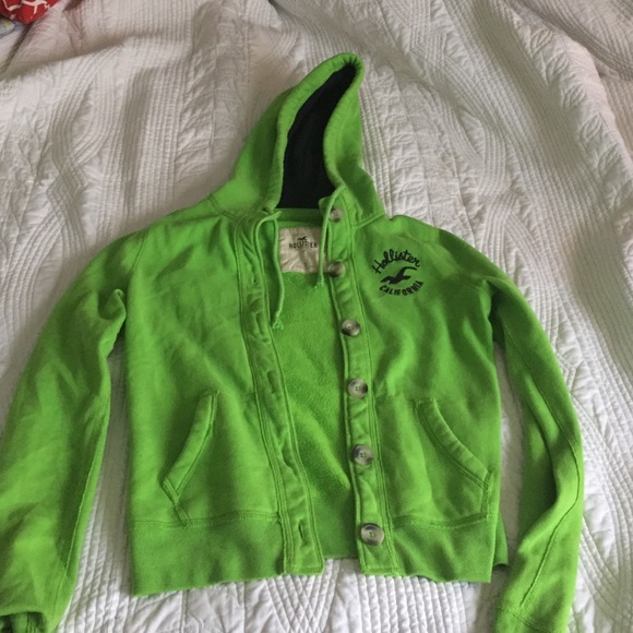 Green hollister jacket