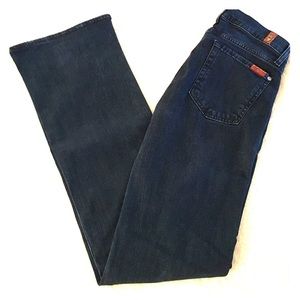 7 for all Mankind Skinny Bootcut dark wash jeans